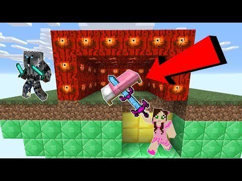 PopularMMOs Pat and Jen Minecraft: *INFINITE DAMAGE* EYE LUCKY BLOCK BEDWARS! - Modded Mini-Game