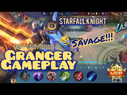 Granger gameplay | cool starfall knight skin + SAVAGE !!