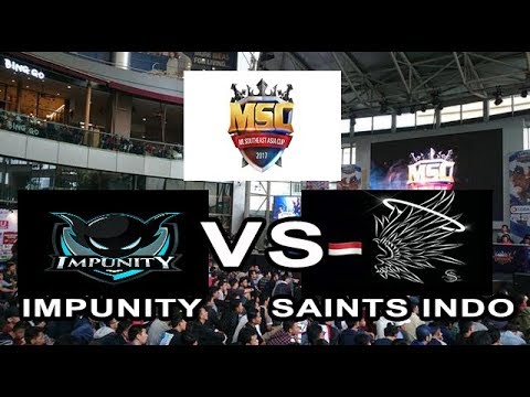 SAINTS indo kalah lawan IMPUNITY - MSC Mobile Legends 2017: SAINTS INDO VS IMPUNITY