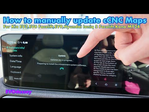 How to manually update the Maps on your CCNC head unit on Kia EV3,EV6 PE,EV9,Hyundai Kona,Ioniq 5 PE