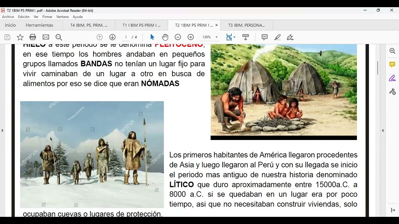 TEMA: 4 PERSONAL SOCIAL PRIM.  I