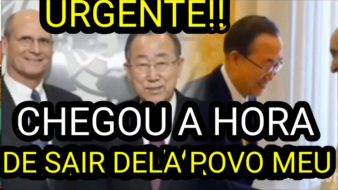 URGENTE! É HORA DE SAIR DELA POVO MEU. ! ELA MESMA COLOCARÁ O DECRETO DOMINICAL UNIDA COM O ESTADO