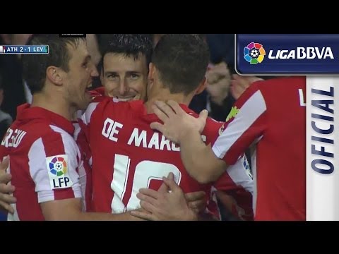 Gol de Aduriz (2-1) en el Athletic Club - Levante UD - HD