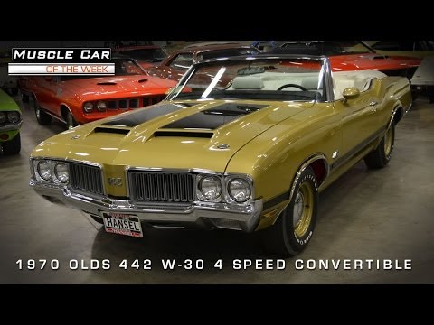 Muscle Car Of The Week Video #54: 1970 Oldsmobile 442 W-30 4-Speed Convertible