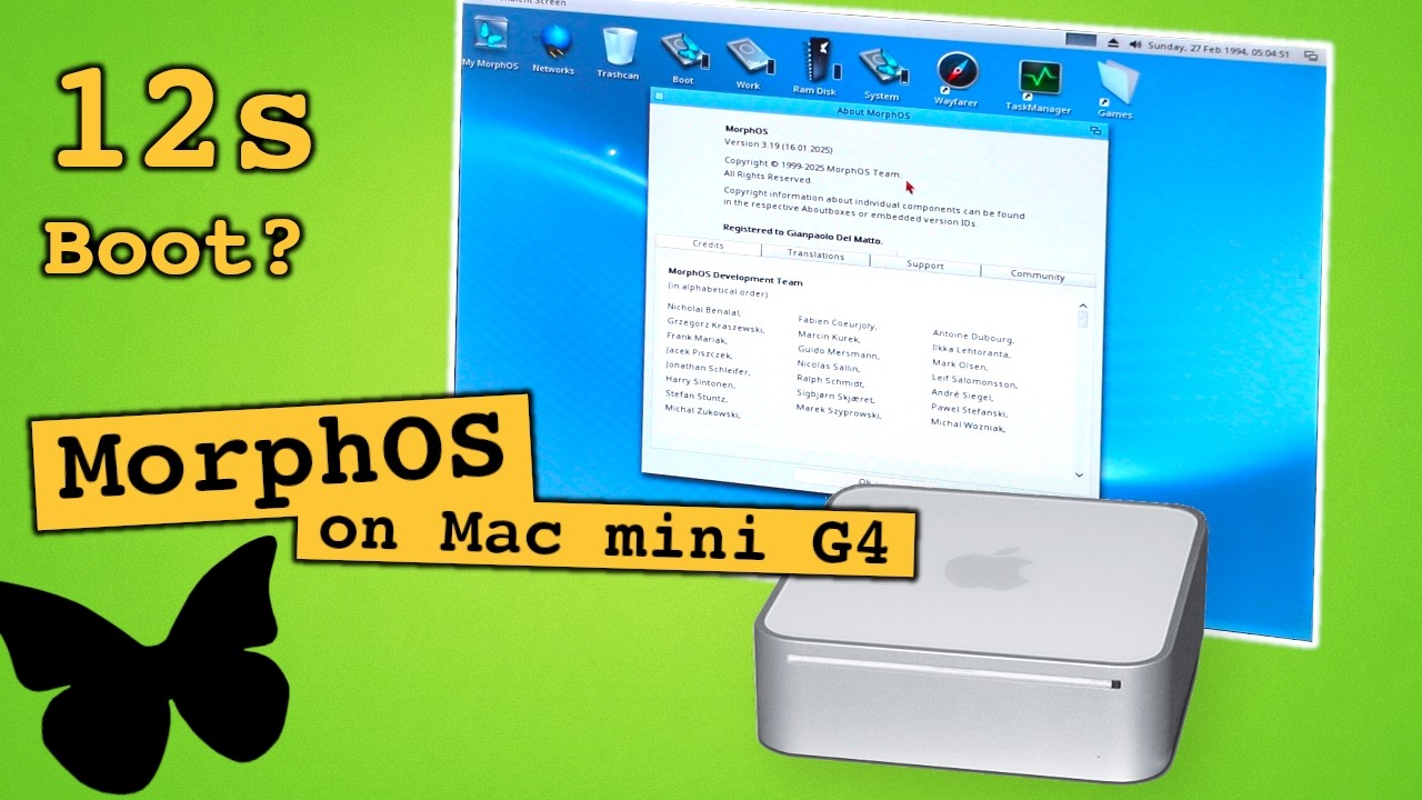 12 Second Boot on a 20 Year Old Mac? Testing MorphOS on the G4 #MARCHintosh