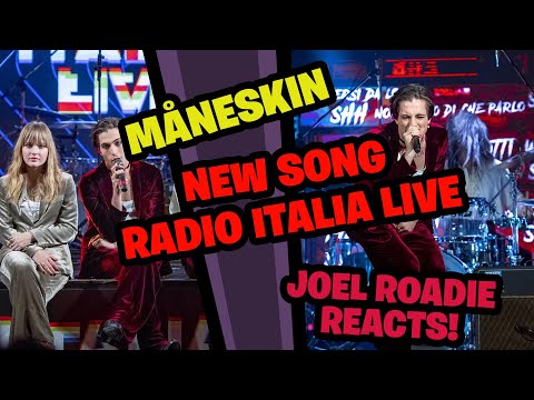 Måneskin - New Song (Radio Italia Live) - Roadie Reacts