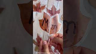 Leaves ABC DIY Nature Literacy Puzzle Lower Upper case Matching  #preschool #montessori #craftideas