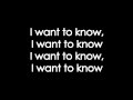 KONGOS - I want to know (Lyrics) 