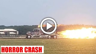 Shockwave Jet Truck Crash at Battle Creek Air Show Michigan