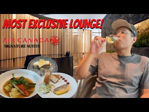 LOUNGE MAIS EXCLUSIVO E LUXUOSO do Aeroporto Pearson de Toronto! Suítes Signature da Air Canada