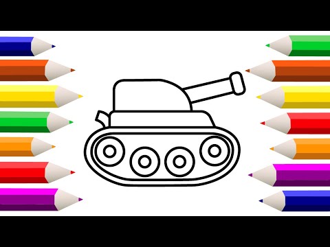 How to draw a tank easy / Как нарисовать танк легко