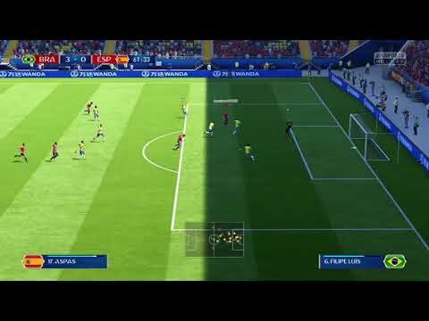 Gol de Iago Aspas - golaço Brasil X Espanha