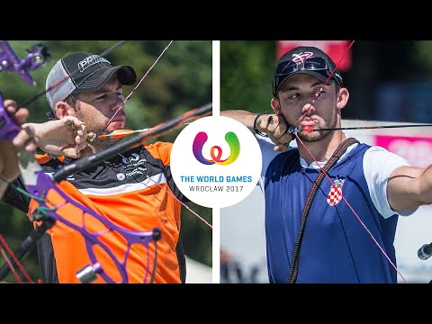 Peter Elzinga v Domagoj Buden – compound men's bronze final | Wroclaw 2017 World Games