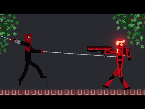 Spiderman vs Hi-Tech Soldier in People Playground