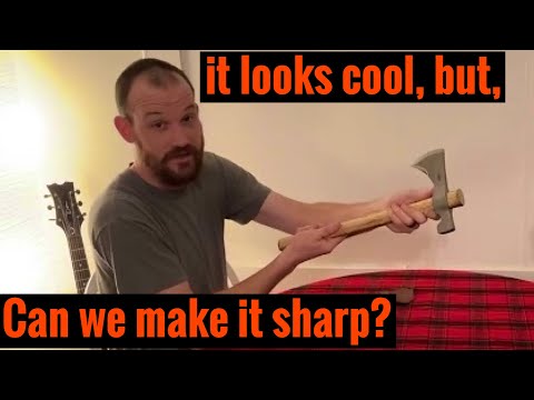 How to sharpen a Tomahawk, CRKT Woods Chogan Series part Two.