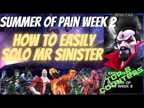 Ultimate Guide To Easily Solo Summer of Pain Mr Sinister | No Need To Remove Dexterity!! | MCOC