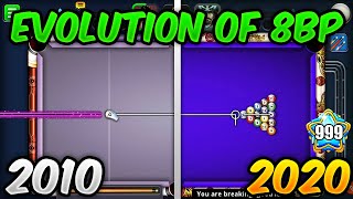 The EVOLUTION OF 8 BALL POOL (2010-2020) - Level 999 Players + All Legends + NEW Tables!