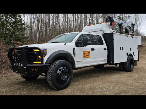 22.5 Semi Wheels On The F550 Service Truck