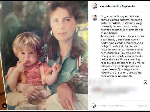 Claudia Osborne publica una emotiva carta a su madre, Sandra Domecq, fallecida hace 18 años