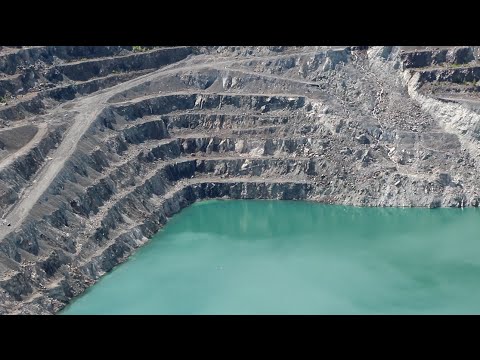 Once The Largest Asbestos Mine in the World -  Canada - Open Pit