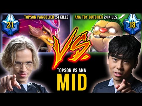 When TOPSON Pangolier Meets Ana Butcher Mid | Pudge Official