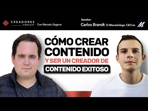 El Mercadologo, Ventas, Cómo Crear Contenido y un Audio Libro | Carlos Brandt, CEO Markandt Graphic