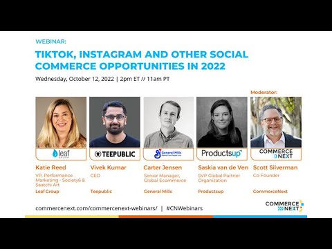 TikTok, Instagram and Other Social Commerce Opportunities in 2022