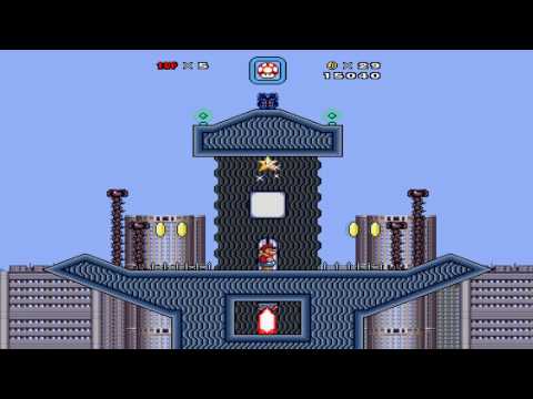Super Mario Bros. X (SMBX) Custom Level "Treacherous Tower"