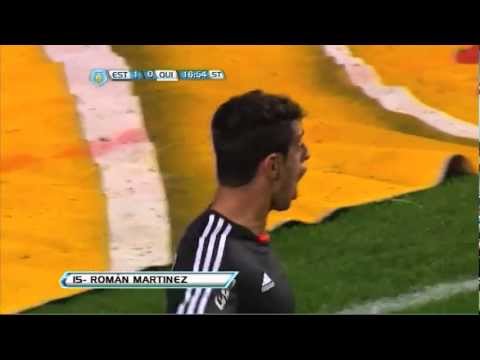 Gol de Martínez. Estudiantes 1 - Quilmes 0. Torneo Inicial 2012. Fecha 10. Fútbol Para Todos