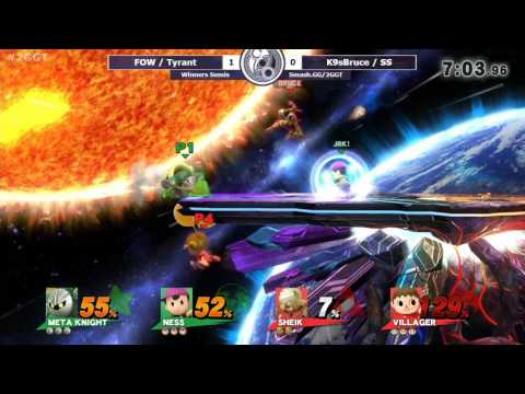 2GGT: Pink Fresh Saga - FOW/Tyrant Vs. K9sBruce/SS Winners Semis - Smash Wii U