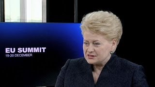 Dalia Grybauskaite: "Europa kauft und verkauft nicht"