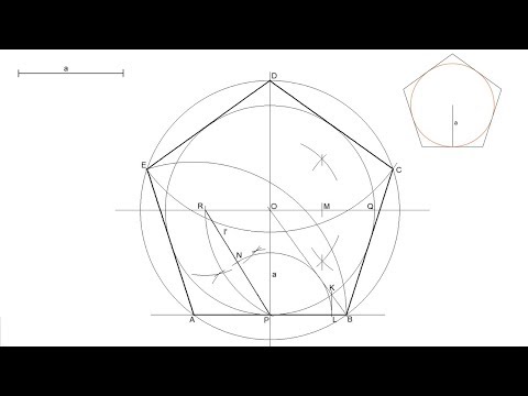 Regular pentagon given its apothem