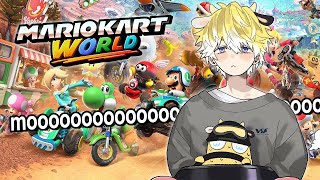 【MARIO KART WORLD】HIGH OCTANE COW RACING【NIJISANJI EN | Sonny Brisko】