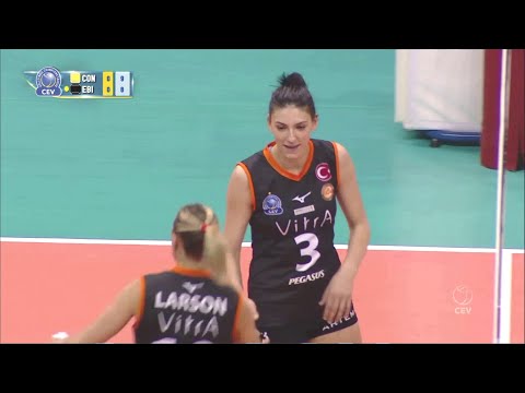 Tijana Boskovic | 2019.03.14 CEV Champions League | Quarter Final | CON vs EBI (5-1)