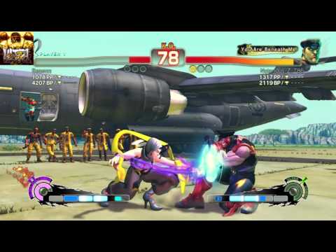 ULTRA STREET FIGHTER IV beamzz Rose vs bison