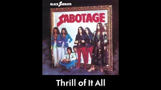 Black Sabbath - Thrill of It All (sanoitukset)
