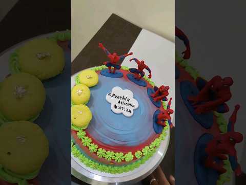 🤩Spiderman Cake ரெடி🤩