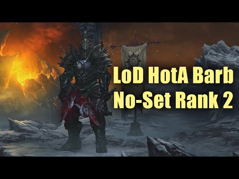 LoD HotA Barb GR127 Rank 2 in 12min! (Season 23 Barbarian)