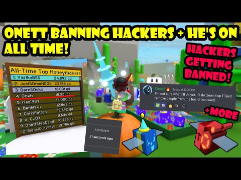Onett BANNING Hackers 🕵️‍♂️ + He's ON ALL TIME! 😲 | Bee Swarm Simulator 🐝