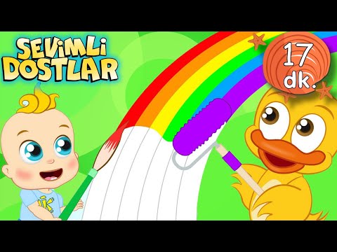 Renkleri Öğreniyorum🌈 Sevimli Dostlar Bebek ve Çocuk Şarkıları | Adisebaba TV
