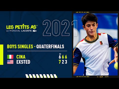 Les Petits As 2021 | Boys Quarterfinals | Frederico Cina vs. Maxwell Exsted