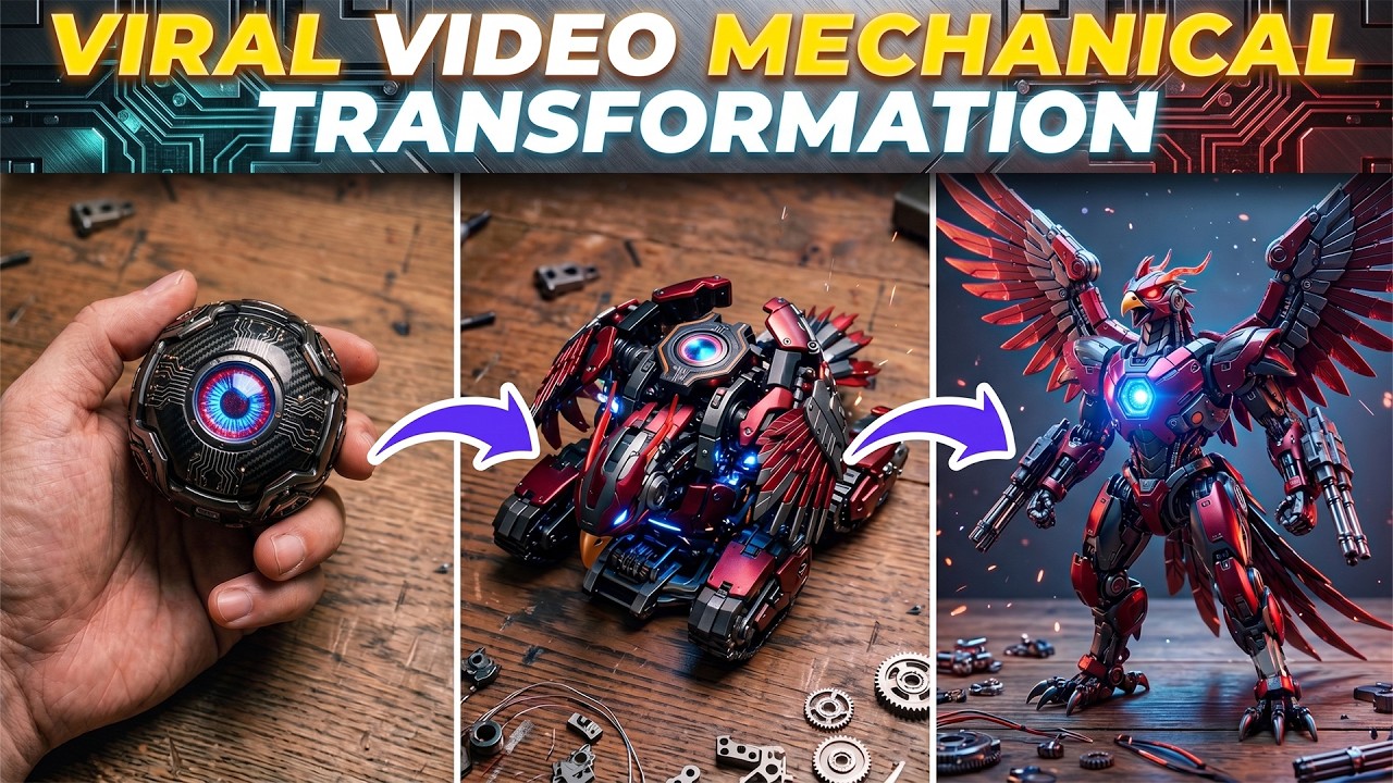 AMAZING! Cara Membuat Video VIRAL Mechanical Transformation Dengan MUDAH
