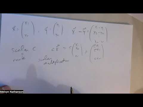Linear Algebra - Lecture 2 - Fall 2026