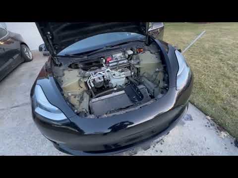 How to open a stuck Tesla Frunk when it does not pop up at all!