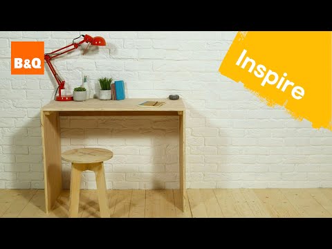 Create a plywood desk