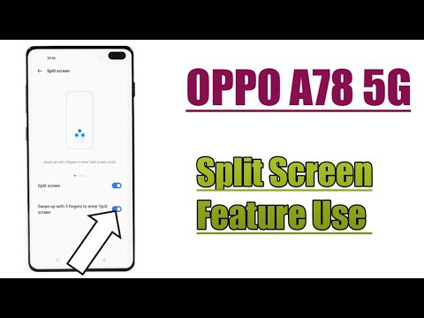 OPPO A78 5G || Split Screen Feature Use || Use Double App On Home Screen