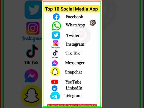 10 social media apps names || Most Popular Social Media Sites #socialmedia #app #youtube