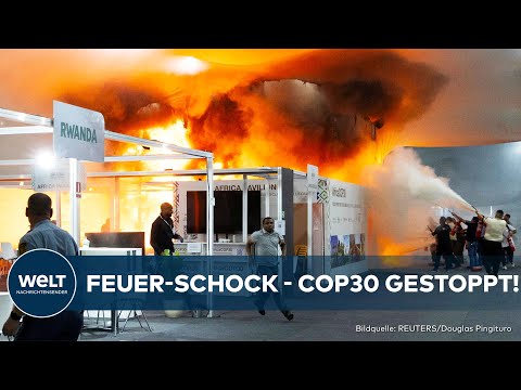 FEUER BEI WELTKLIMAKONFERENZ: COP30 in Brasilien nach Brand evakuiert - Ursache noch offen!