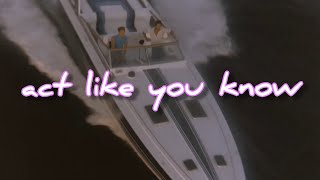Download lagu Fat Larry's Band — Act Like You Know (Lyrics Video Edit) mp3