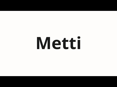 How to pronounce Metti | Мэтти (Matty in Russian)